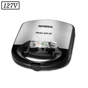 SANDUICHEIRA GRILL MONDIAL MASTER S-20 750W 127V INOX/PRETA