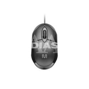 MOUSE MULTILASER  CLASSIC C/ FIO USB CABO 12OCM 3 BOTOES MO300 PRETO
