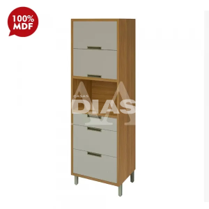 PANELEIRO NESHER TORRE QUENTE 2P 3G IMPERATRIZ FREIJO / OFF WHITE 5003