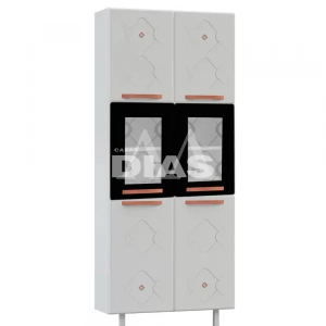 PANELEIRO TELASUL DUPLO 2P C/V NEW MIRAGE BRANCO / PRETO 815312-02