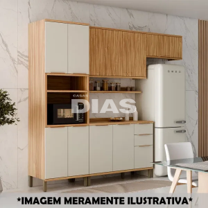 PRATELEIRA RONIPA P/ COZINHA 120CM AMENDOA