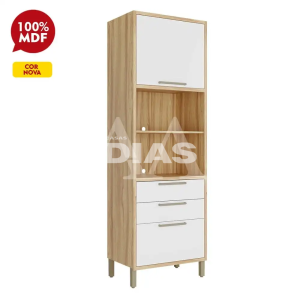 TORRE QUENTE 1P ABRIR 3G RONIPA P/ 2 FORNOS SYRAH 220CM AMENDOA/BRANCO