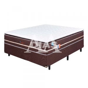 CJ BASE BOX/COLCHAO MOLAS ENSACADAS 138X188X62 SONOS CONFORT IN BROWN
