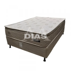 CJ BASE BOX/COLCHAO MOLAS ENSACADAS 138X188X74 DESIGN DREAM MAX C/ PIL