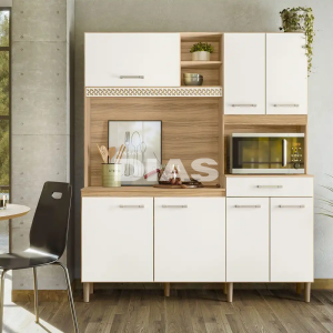 KIT 7P 1G NICIOLI YARA 160 FREIJO / OFF WHITE CRISTAL