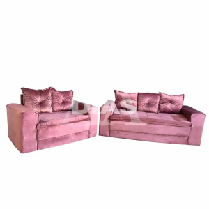 CJ ESTOFADO BOMFLEX 2/3 LUGARES HAITI ROSE VELUDO INCA 14