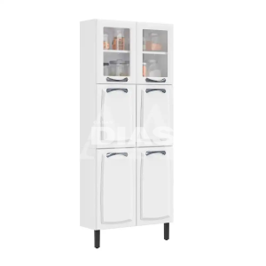 PANELEIRO ITATIAIA 6P. 2 C/ VIDRO NEW PREMIUM 80CM BRANCO 1882