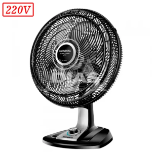 VENTILADOR MONDIAL VTX-40-8P SUPER TURBO 40CM 8 PAS 3 VEL 220V PRETO