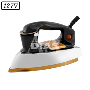 FERRO DE PASSAR PHILCO PFE01P SECO 127V PRETO/DOURADO