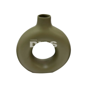 GARRAFA CERAMICA DONUTS P VERDE MUSGO
