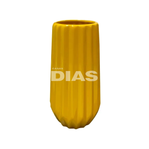 VASO CERAMICA QUARTZO G AMARELO