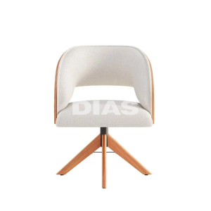 POLTRONA CEL MOVEIS GIRATORIA RAISSA TEC 178 CINAMOMO