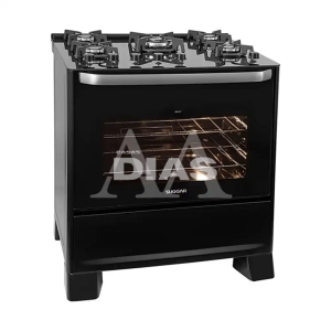 FOGAO 5B SUGGAR PISO BEST GLASS MESA DE VIDRO PRETO