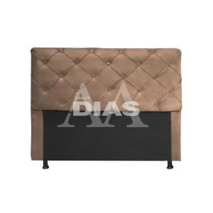 CABECEIRA DE CASAL LIFESPUMA CAPTONE BEGE