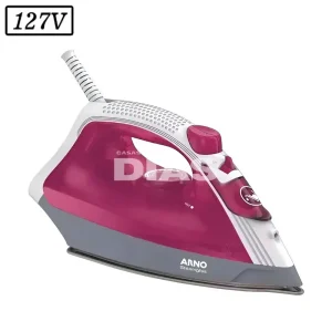 FERRO DE PASSAR ARNO A VAPOR FSGC STEAMGLISS 127V ROSA