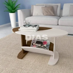 MESA CENTRO ARTELY ISIS AMENDOA / OFF WHITE
