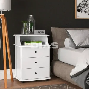 MESA DE CABECEIRA 3G EJ MUDO LUXO NEW BRANCO