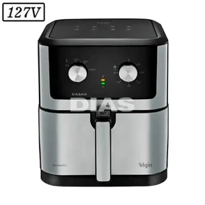 FRITADEIRA ELGIN CHROME FRY 8L 127V PRETO/INOX
