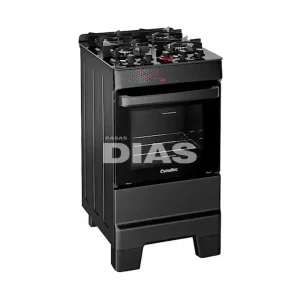 FOGAO 4B ESMALTEC IDEAL TOP GLASS 4126 PRETO