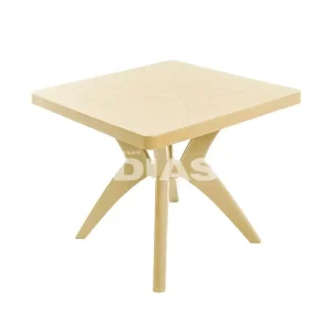MESA FORTE PLASTICO NATURE QUADRADA BEGE NATURAL